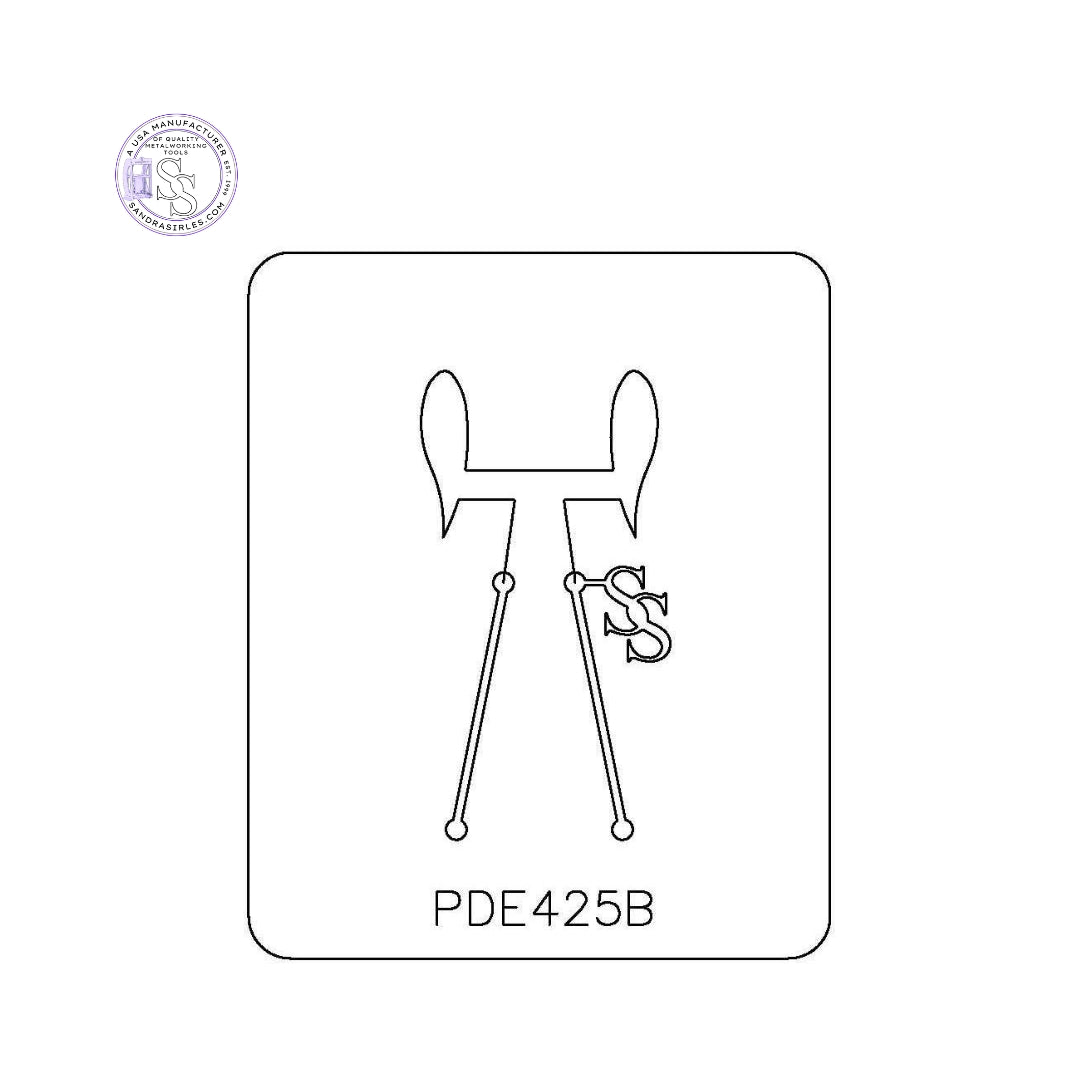 PANCAKE DIE PDE425B EARRINGS SKINNY DROP